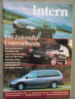 Daimler-Benz intern 3/1998 neue S-Klasse W220,Designzentrum für Busse EvoBus,