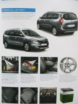 Dacia Lodgey & Stepway Katalog Mai 2018 +Zubehör
