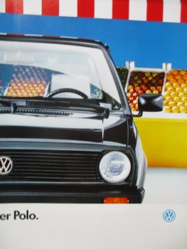 VW Polo Typ86C Prospekt +Coupé +Steilheck Fox CL GT 33kw 40kw 55kw+Preisliste Januar 1989