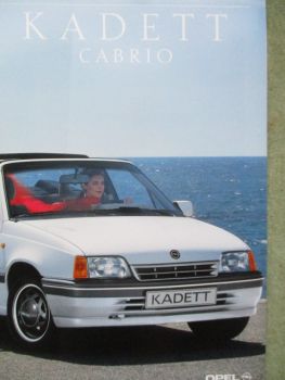 Opel Kadett E Cabrio 1.6i Katalysator Katalog Februar 1990