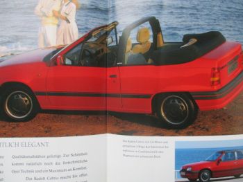 Opel Kadett E Cabrio 1.6i Katalysator Katalog Februar 1990