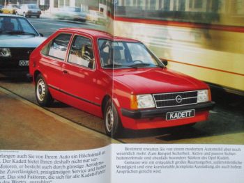 Opel Kadett D 2-türig 3-türig 5-türig +SR +Caravan +Berlina Luxus Voyage Katalog Januar 1983