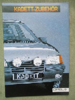 Opel Kadett E Zubehör Katalog