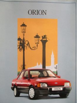 Ford Orion CL Bravo Ghia Juli 1988 Katalog