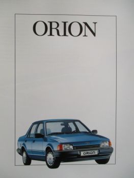 Ford Orion CL +Ghia Katalog Dezember 1986