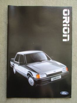 Ford Orion 44kw 55kw 66kw 40kw Diesel 77kw CL Ghia Katalog Februar 1986