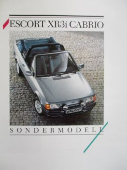 Ford Escort Cabrio 66kw 77kw X3i Cabrio Sondermodell August 1987