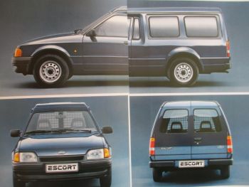 Ford Escort Express 44kw +40kw Diesel Katalog Januar 1986