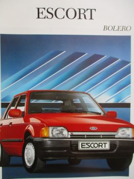 Ford Escort Bolero 44kw 54kw +kat 66kw +44kw Dieselmotor Januar 1989