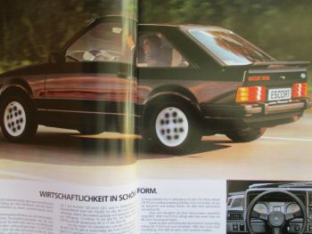 Ford Escort XR3i +Cabrio +Turnier +Express +Ghia August 1983 Katalog