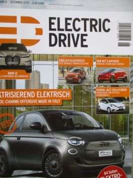 Electric Drive 6/2020 Fiat 500e, GMC Hummer EV Edition One, Twingo Electric, Honda Jazz Vollhybrid