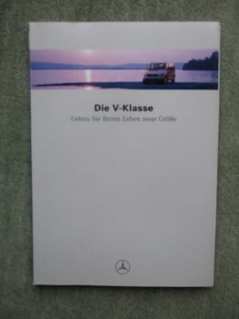 Mercedes Benz V-Klasse BR638 Verkäuferhandbuch +Konkurrenten Ausgabe 3/1996