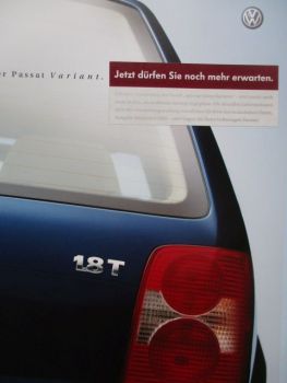 VW Passat Variant (3BG) 75kw 85kw 110kw 5V turbo +4Motion 125kw 142kw V6 +TDI 74kw 96kw 110kw April 2001