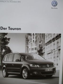 VW Touran (1T) TSI 77kw 103kw +TDI 66kw 77kw +Erdgas TSI EcoFuele 110kw Modelljahr 2012
