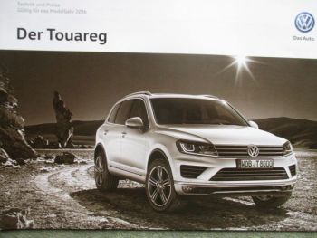 VW Touareg (7L) V6 TDI SCR +Terrain Tech 150kw 193kw Modelljahr 2016