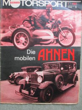 illustrierter motorsport 1/1983 Die mobilen Ahnen,Super Sport SS 250 (1935-1939),