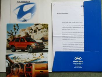 Hyundai Pressemappe Santa Fe +CD 1999 Detroit