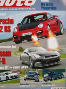 sport auto 11/2010 Porsche GT2 RS,Nissan GT-R, Audi R8 GT, BMW 1er M Coupé E82,Rothe Golf R20,Ruf Roadster 3.8
