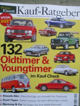Motor Klassik Kauf-Ratgeber Spezial 2021 132 Oldtimer & Yountimer im Kauf Check,Z3 E36/7,E30,Citroen DS,Dodge,Capri,911,T1