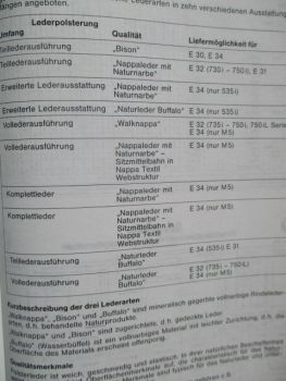 BMW Verkäuferhandbuch Neue Automobile Ford Alpina Audi BMW 3er E30 +Cabrio +M3 +E34,E32 +850i E31 +Z1