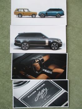 Landrover Range Rover fifty 1 of 1970 Karten Flyer 2021 Rarität