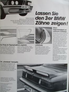 Brinkmeyer der Hai BMW 3er Serie E21 Aerodynamik Katalog Rarität