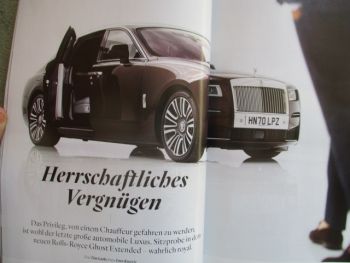 Robb Report Nr.21 Elektrisierende Zukunft Rolls-Royce Ghost II,BMW iX,Porsche,Tecnomar for Lamborghini