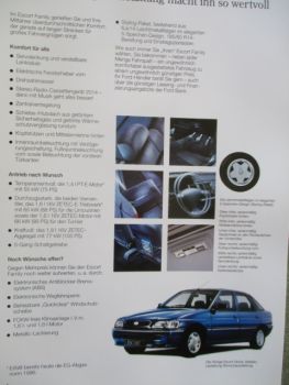 Ford Escort Family 55kw 65kw 66kw 77kw Katalog Oktober 1994