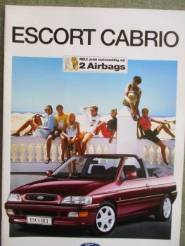 Ford Escort Cabrio +Fun +Michael Schumacher Edition+XR3i +Edition XR3i 55kw 66kw 77kw 96kw August 1994