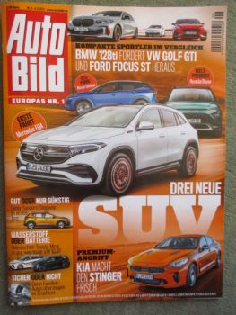 Auto Bild 9/2021 Mercedes EQA, Audi e-tron GT, Mercedes CLA 220D Shooting Brake vs. VW Arteon 2.0TDI 4Motion Shooting Brake