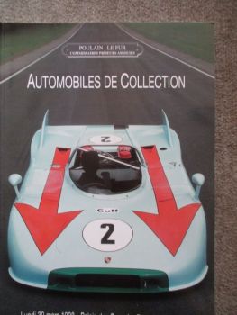 Poulain Le fur Commissaires Priseurs Associes Automobiles de Collection 30. Marss 1998 Paris