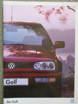 VW Golf III 1H1 Trendline Comfortline GT Special Katalog September 1996