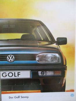 VW Golf III 1H1 Savoy Prospekt Januar 1994