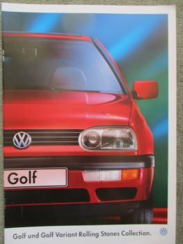 VW Golf III Typ 1H1 +Variant Rolling Stones Collection Juli 1995