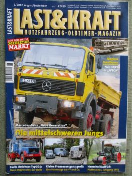 Last & Kraft 5/2012 Mercedes-Benz NG, Henschel DaW25,Fuchs Autokran Typ 301,Citroen H und 2CV Kasten,Peugeot D3A