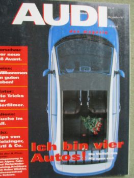 Audi das magazin Dezember 1997 A 1 2 Open,A6 Avant,