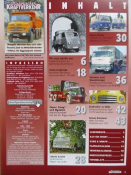 Historischer Kraftverkehr 2/2017 Mercedes Benz LAK 2624,Bedford Bitz mit Indenor Diesel,L 1921,Saviem SM6,Citroen Dauphin K