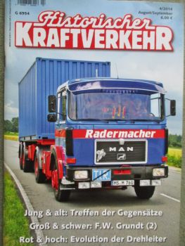 Historischer Kraftverkehr 4/2014 Henschel HS11HK,Feuerwehr Neu-Isenburg DL30S,Magirus vs. Metz Leiterbühne LB30 DL30S