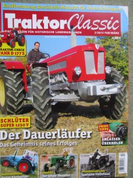Traktor Classic 2/2012 Fahr D177S,Schlüter Super 1250V,Restaurierung Eicher Königstiger,