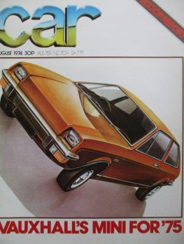 car 8/1974 Iso Lele,Fiat 132,Jaguar XJ6 vs. BMW 525 E12 vs. NSU Ro80,