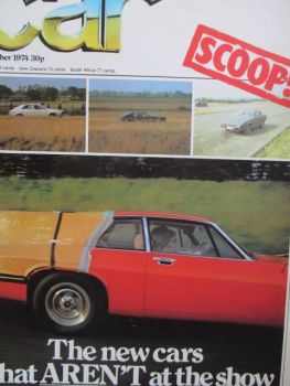car 11/1974 Peugoet 504,Datsun 260Z vs. Stag vs. Scimitar GTE,Alfasud vs. Audi 80GT vs. Escort RS2000,