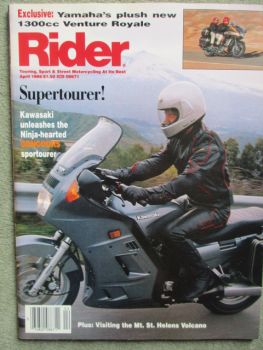 Rider 4/1986 Yamaha Venture Royale 1300,Kawasaki ZG1000,Yamaha Venture Royale 1300