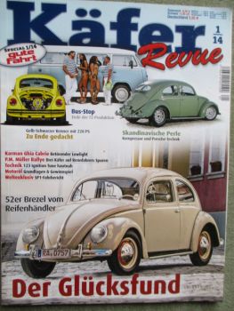 Käfer Revue 1/2014 VW T1 Bus, T2 Last Edition,SP2,Karmann Ghia Cabrio,Käfer 1303 GSR