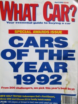 What Car? 471992 VW Golf3 1.8 vs. Escort vs. Rover216 vs. ZX,Honda Prelude,Hyundai X2i,Audi 80 2.8E Quattro,106XSI vs. 205GTI