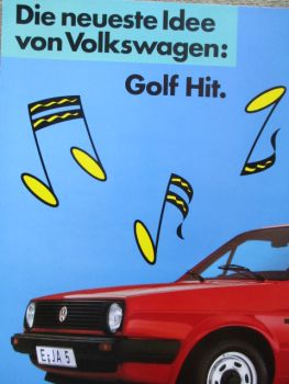 VW Golf II Typ19E Hit 40kw 55kw 66kw Sonderkatalog