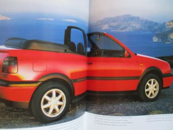 VW Golf III 1H1 Cabriolet Katalog Juli 1995 +Avantgarde