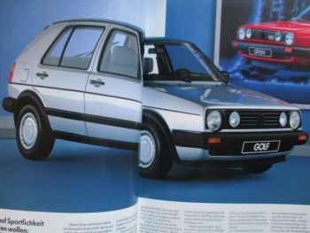 VW Golf II Typ 19E CL GL GT GTD Katalog August 1987