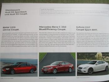 Audi A5 S5 Typ 8T Sportback,Coupé und Cabriolet intern für Verkäufer