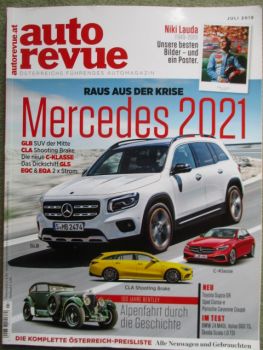 auto revue 7/2019 +Niki Lauda Poster, BMW Z4 M40i G29,S60 T5,Scala 1.0TSI,Micra N-Sport,HR-V,Corolla Hybrid