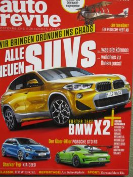 auto revue 3/2018 BMW X2 F39,Aston Martin DB11 Volante,Sorento 2.2CRDI AWD,Leon ST Cupra 300,X-Tail 2.0dCi